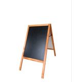 Menü Tahtası Ahşap Ayaklı Çift Taraflı Yazı Tahtası 95x50