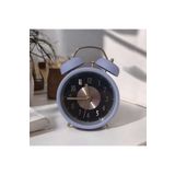 Menuzer Retro Yüksek Sesli Çift Çanlı Çalar Saat, Büyük Kadranlı, Analog Alarmlı Masa Saati
