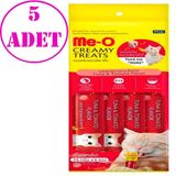 Meo Creamy Ton Balıklı ve Domatesli 5 Adet 4x15 gr Krema Kedi Ödülü