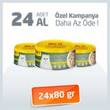 Meo Delite Tahılsız Jöle İçinde Ton Balıklı ve Sebzeli 24x80 GR Yetişkin Kedi Konservesi