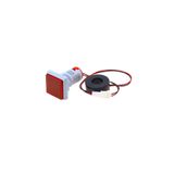 Meon Robotik Otomasyon 22mm Dijital Voltmetre-Ampermetre Kare AC 60-500V 0-100A Kırmızı