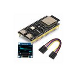 Meon Robotik Otomasyon (Paket) ESP32-S3-DevKitC-1 N16R8 + OLED LCD 128x64 0.96 inch Mavi Ekran + 4 Kanal Jumper Kablo Tari