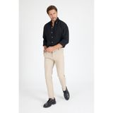 MEOSHE Erkek Premium Krem Bilek Boy Rahat Kesim Slim Fit Kumaş Pantolon