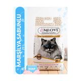 meovi Marsilya Sabun Kokulu İnce Taneli Ultra Topaklaşan Tozsuz Kedi Kumu 20Lt.