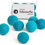 MEOWFIA Yün top oyuncakları - 6'lı top seti, kediler ve küçük köpekler için güvenli - 4 cm ve 5 cm keçe yünü, köpek ve kedi için oyuncak