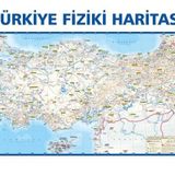 Mep Medya-Türkiye Siyasi-Türkiye Fiziki Çift Taraflı(Duvar Haritası) 50X35Cm