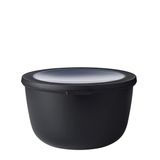 Mepal - Cirqula çok amaçlı kase yuvarlak Nordic black – 2000 ml – Stok kutusu, buzdolabı kutusu, derin dondurucu, mikrodalga fırın tabak ve kapaklı servis kasesi olarak kullanılabilir