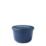 Mepal Cirqula yuvarlak çok amaçlı kase – Nordic denim – 500 ml hacim – çıkarılabilir kapaklı – kırılmaz malzeme – sızdırmaz – derin dondurucuya uygun – bulaşık makinesinde yıkanabilir
