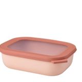Mepal Çok amaçlı kase Cirqula dikdörtgen 1000 ml Nordic Blush – saklama kabı – saklama kutusu – istiflenebilir – bulaşık makinesinde yıkanabilir