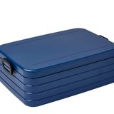 Mepal - Lunchbox Take a Break XL – To Go – 6 sandviç veya 12 dilim ekmek için – yemek hazırlama kutusu – bölmeli yemek kutusu – bulaşık makinesinde yıkanabilir – 2000 ml – Nordic Denim