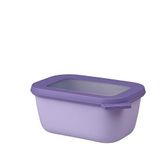 Mepal - Multi Bowl Cirqula Rectangular - Kapaklı saklama kabı - Buzdolabı için hava geçirmez saklama kutusu, mikrodalga fırın kabı ve saklama kabı olarak uygundur - 750 ml - Nordic Lilac
