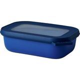 Mepal Multi Bowl Cirqula Rectangular - Kapaklı Saklama Kabı - Buzdolabı Için Hava Geçirmez Saklama Kutusu - Standart