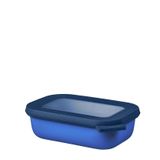 Mepal - Multi Bowl Cirqula Rectangular - Kapaklı Saklama Kabı - Buzdolabı için hava geçirmez saklama kutusu ve mikrodalga fırın kabı olarak uygundur - 500 ml - Canlı Mavi