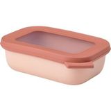 Mepal multi bowl cirqula rectangular saklama kabı 500 ml-nordic blush