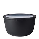Mepal - Multi Bowl Cirqula Round - Kapaklı Saklama Kabı - Buzdolabı için Hava Geçirmez Saklama Kutusu Olarak Uygundur, Mikrodalga Fırın ve Saklama Kabı Olarak - 3000 ml - Nordic Black