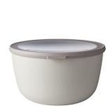 Mepal - Multi Bowl Cirqula Round - Kapaklı Saklama Kabı - Buzdolabı için Hava Geçirmez Saklama Kutusu Olarak Uygundur, Mikrodalga Fırın ve Saklama Kabı olarak - 3000 ml - Nordic White