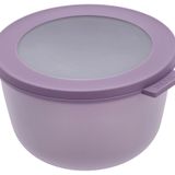 Mepal - Multi Bowl Cirqula Round - Kapaklı saklama kabı - Buzdolabı, mikrodalga fırın ve saklama kabı olarak hava geçirmez saklama kutusu olarak uygundur - 1000 ml - Nordic Lilac