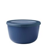 Mepal - Multi Bowl Cirqula Round - Kapaklı saklama kabı - Buzdolabı, mikrodalga fırın ve saklama kabı olarak hava geçirmez saklama kutusu olarak uygundur - 2000 ml - Nordic Denim