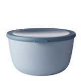 Mepal - Multi Bowl Cirqula Round - Kapaklı saklama kabı - Buzdolabı, mikrodalga fırın ve saklama kabı olarak hava geçirmez saklama kutusu olarak uygundur - 3000 ml - Nordic Blue