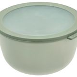 Mepal - Multi Bowl Cirqula Round - Kapaklı saklama kabı - Buzdolabı, mikrodalga fırın ve saklama kabı olarak hava geçirmez saklama kutusu olarak uygundur - 3000 ml - Nordic Sage