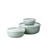 Mepal Storage Box Lumina Saklama Kutusu 3 Parça Set (250+750+1500) - Nordic Sage - Afrika Cevizi Rengi