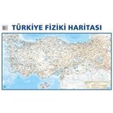 Mepmedya 50X35 cm Çift Taraflı Türkiye Mülki İdare Bölümleri Fiziki Haritası