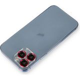 Mepura Iphone 11 Pro Metal Kamera Lens Koruma Cam - Kırmızı