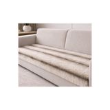 MER HOME Kürk Uzun Tüylü Peluş 3kişilik Koltuk İçin(1adet) 80*190cm (bej) Sadece Oturma Örtü Yatak Şal