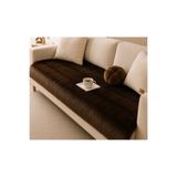 MER HOME Kürk Uzun Tüylü Peluş 3kişilik Koltuk İçin(1adet) 80*190cm (kahve) Sadece Oturma Örtü Yatak Şal