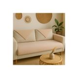 MER HOME Teddy Kıvırck Peluş Üç Kişilik Koltuk İçin ( 1adet ) Sadece Oturma Alanı Örtü 80*190cm Ölçü (Bej)