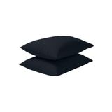 MER-TİM 2'li 50x70 Ranforce Yastık Kılıfı (Siyah / 50 x 70)