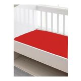 MER-TİM 60x120 Lastikli Ranforce Bebek Çarşaf Takımı - Kırmızı