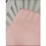 MER-TİM 70x140 Lastikli Ranforce Bebek Çarşaf Takımı - Toz Pembe