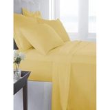 Mer-tim Pamuklu Ranforce Jumbo Boy Çarşaf Takımı 200x200 sari