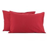 Mer-tim Renforce Kırmızı 50x70 cm 2'li Yastık Kılıfı