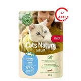 Mera Cats Nature Alabalıklı Yetişkin Kedi Yaş Maması 85 Gr X 12 Adet
