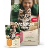 Mera Cats Nature Kitten Tahılsız Somonlu Yavru Kedi Maması 2 KG+85GR Yaş Mama - 2 Adet Set