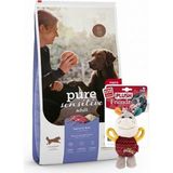 Mera Pure Sensitive Kuzulu Yetişkin Köpek Maması 12.5 kg + Gigwi Sesli Peluş Eşek Oyuncak 15 cm Set