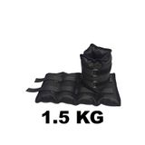 ME&RA SPORT 1.5 KG X 2 Adet toplam 3 kg siyah El ayak Ağırlığı Egzersiz Seti Kum Ağırlık Torbası Bileklik