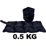 Me&ra Sport El Ayak Bilek Ağırlığı 500 gr x 2 Adet Toplam 1 kg Kum Ağırlık Torbası Egzersiz Seti - Siyah