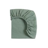 Meracorallo Muslin Mini Beşik Çarşafı, Pack n Play Lastikli Çarşaf, Yumuşak ve Nefes Alabilen Erkek ve Kız Bebekler için Playard Yatak Çarşafı (Roma Yeşili)