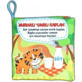 Meraklı Kaplan Kumaş Sessiz Kitap T090 - Bez Kitap