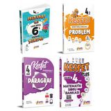 Meraklı Zihinler 4. Sınıf 6'Lı Paket Deneme + Keşfet Problemler + Keşfet Paragraf + Keşfet Matematik Plus Soru Bankası