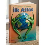 Meraklı Zihinler Ilkokul-Ortaokul Ilk Atlas - (Türkiye ve Dünya Haritası Hediyeli)