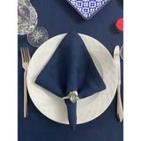 Meral Kurşun Collection Polyester Keten Dertsiz Servis Peçetesi Lacivert 1 Adet - 35 x 35 cm