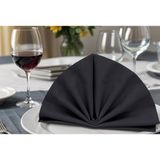 Meral Kurşun Collection Polyester Keten Dertsiz Servis Peçetesi Siyah 1 Adet - 35 x 35 cm