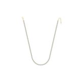 Merano Design 5mm Beyaz Gold Su Yolu Kolye