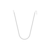 Merano Design 5mm Beyaz Rhodium Su Yolu Kolye