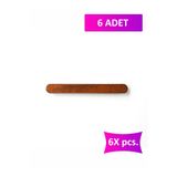 merbiles 6 Adet Curved Ahşap Kulp 6,4 Cm (64 MM) Çekmece Kulpu Modern Dolap Kolu Mobilya Kulp Ceviz