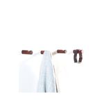 merbiles Ahşap Modern Duvar & Banyo Askılık 4 Lü Set Dekoratif Askı - Açık Ceviz
